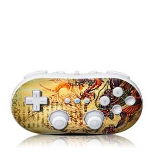  Dragon Legend Design Skin Decal Sticker for the Wii Classic 