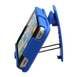   Case w/ Holster for iPhone 4 & 4S (Blue) Cell Phones & Accessories