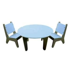 Modern Table and Chair Ozone Blue 