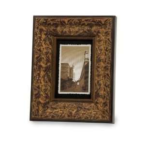  9 Distressed Bronze Embossed Botanical Picture Frame 