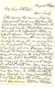 James Naismith Autographed Signed Three Page Handwritten Letter JSA 