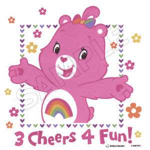 Cheers Care Bear Edible Cake Topper Decoration Image  