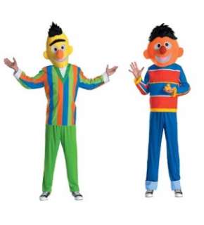 Sesame Street Bert & Ernie Adult Couples Costume 42 46  