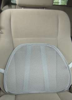 MESH BACK LUMBAR SUPPORT for Your Car Seat, Chair  GREY  