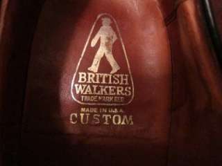 VTG 1960s British Walkers V Cleat Leather Wingtip Oxford Dress Shoes 