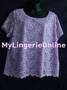 Lavender Lace Plus Size Camisole By Emma James Women  