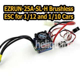 EZRUN 25A H is specially designed for RTR application of 1/12 and 1/10 