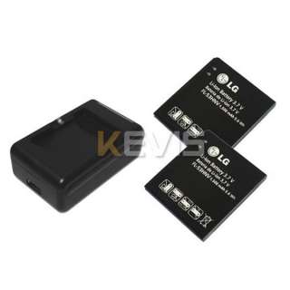   Battery + Wall USB Charger LG Optimus 3D 2X P920 P990 P999 FL 53HN