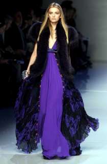 10000 EMILIO PUCCI RUNWAY  FABULOUS CRYSTAL Silk Gown Dress EU 42 US 