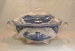 Johnson Brothers China OLD BRITAIN CASTLES Blue Tureen & Lid  