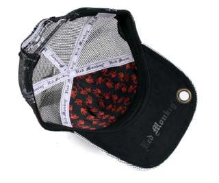 Red Monkey Classic LOGO Cap trucker Hat Black Check Limited edition 