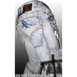Kosmo Lupo Clubwear 1352KM Star Jeans Vintage Denim ( Gr. W29 BIS W36 
