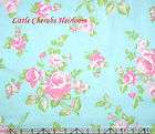 DARLA Sky blue roses Tanya Whelan TW22 fabric  