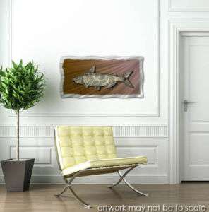 Freshwater fish metal wall art modern home decor  