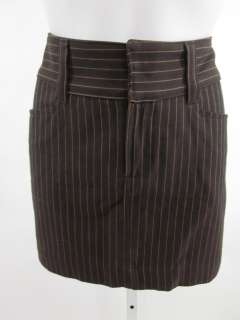 FREE PEOPLE Brown Tan Pinstriped Straight Skirt Size 5  