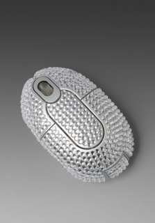 JUICY COUTURE Blinged Out Wireless Mouse in Silver  