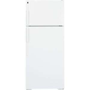 Hotpoint 18.1 cu. ft. Top Freezer Refrigerator in White HTH18EBDWW at 
