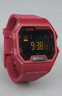 KR3W The Terminal Watch in Burgundy  Karmaloop   Global Concrete 