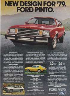 1979 Ford Pinto Cruising Sedan photo New Design Ad  