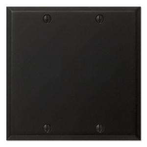 Creative Accents 2 Gang Toggle Black Iron Steel Decorative Wall Plate 