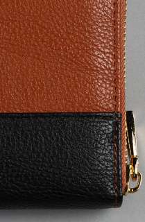 co lab The Colorblock Wallet in Cognac and Black  Karmaloop 