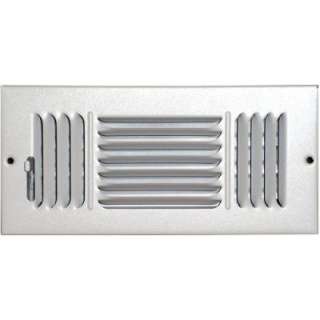 SPEEDI GRILLE 4 In. X 10 In. White Ceiling/Sidewall Vent Register With 