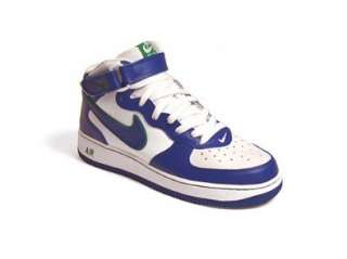 Nike AIR FORCE 1 MID Basketballschuhe, weiß/blau  Schuhe 