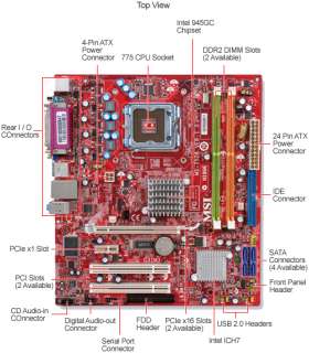 MSI G31M3 F Motherboard   Intel G31, Scket 775, MicroATX, Audio, Video 