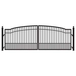 Mighty Mule 12 ft. x 6 ft. Biscayne Dual Driveway Gates G2712 KIT at 