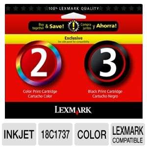 Lexmark 18C1737 Color & Black Ink Twin Pack 