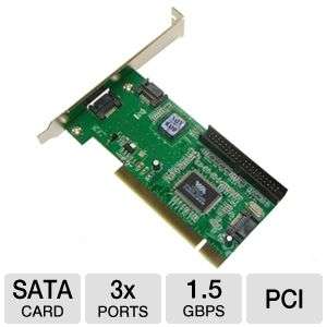 Masscool XWT RC018 3 Port SATA & IDE PCI Card   2 Internal SATA 
