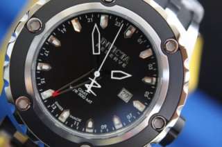 Mens Invicta Reserve Subaqua Specialty Black GMT Swiss Diver Watch New
