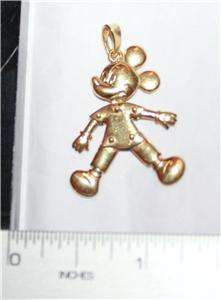 18K GOLD MICKEY MOUSE DISNEY COLLECTION PENDANT CHARM  