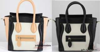 New Genuine Calfskin Leather Gossip Girl Style Smile Shoulder Bag 11 