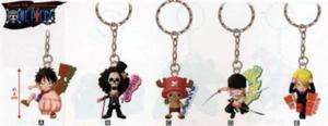 Banpresto One Piece Figure Keychain set of 5 Luffy NEW  