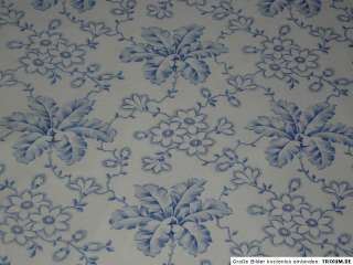 Bauernbettwäsche Stoff Blaue Blumen 120 / 40 cm TOP  
