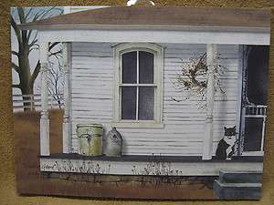   Guard Canvas Sign Decor Painting Barn Farm Cat White House  