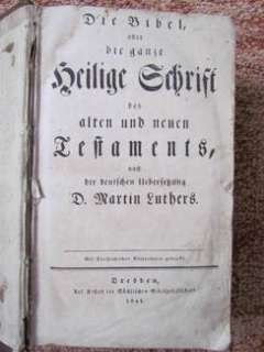 Die Bibel oder Die ganze Heilige Schrift D.Martin Luther 1841 in 