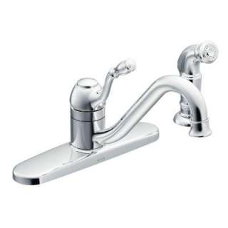   Single Handle Side Sprayer Kitchen Faucet in Chrome DISCONTINUED