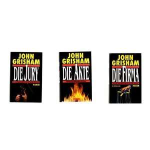 John Grisham Buch Paket. (3 Bände Die Jury; Die Akte; Die Firma 