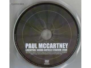 PAUL MCCARTNEY  Liverpool Anfield Stadium 08   DVD Nw  