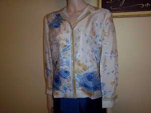 Vtg 60s Vera silk Blouse Shirt size 12 NEW  