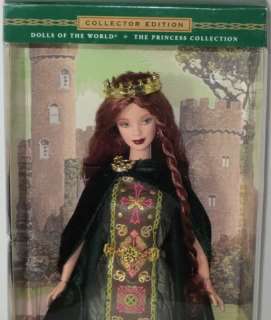 2001 Mattel BARBIE PRINCESS OF IRELAND RED HAIR Dolls of the World 