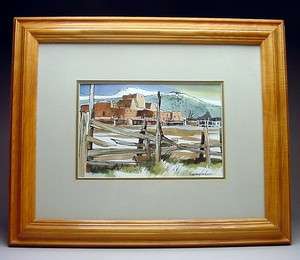   LAWREY VORHEES 1915 2004 NEW MEXICO LANDSCAPE WATERCOLOR LISTED  