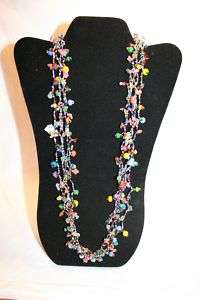 hand made BEADED MULTI COLORED necklace from Guatemala  