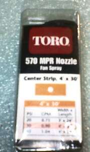 Toro 570 MPR Nozzle Fan Spray Center 4X30 Model 53147  