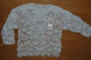 Lims Super Gorgeous Floral Hand Crochet Top, SIZE S, M, L; COLORS 