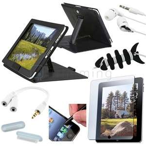 Accessory Bundle Leather Case Cover For Apple iPad 1  