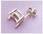 Two Oval Sterling Silver Wire Earrings (5x3 12x10mm)  