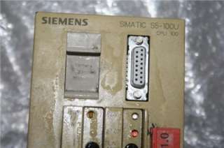 SIEMENS S5 100U Simatic 6ES5 100 8MA02 CPU 100  